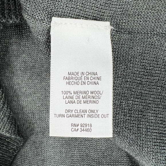 JUICY COUTURE Cardigan Sweater Womens XS Gray Merino Wool Ruffle One Button - Picture 11 of 16